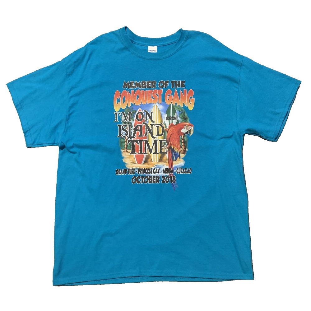 Conquest Gang Curacao October 2018 Gildan T-Shirt Men Size XL Cotton